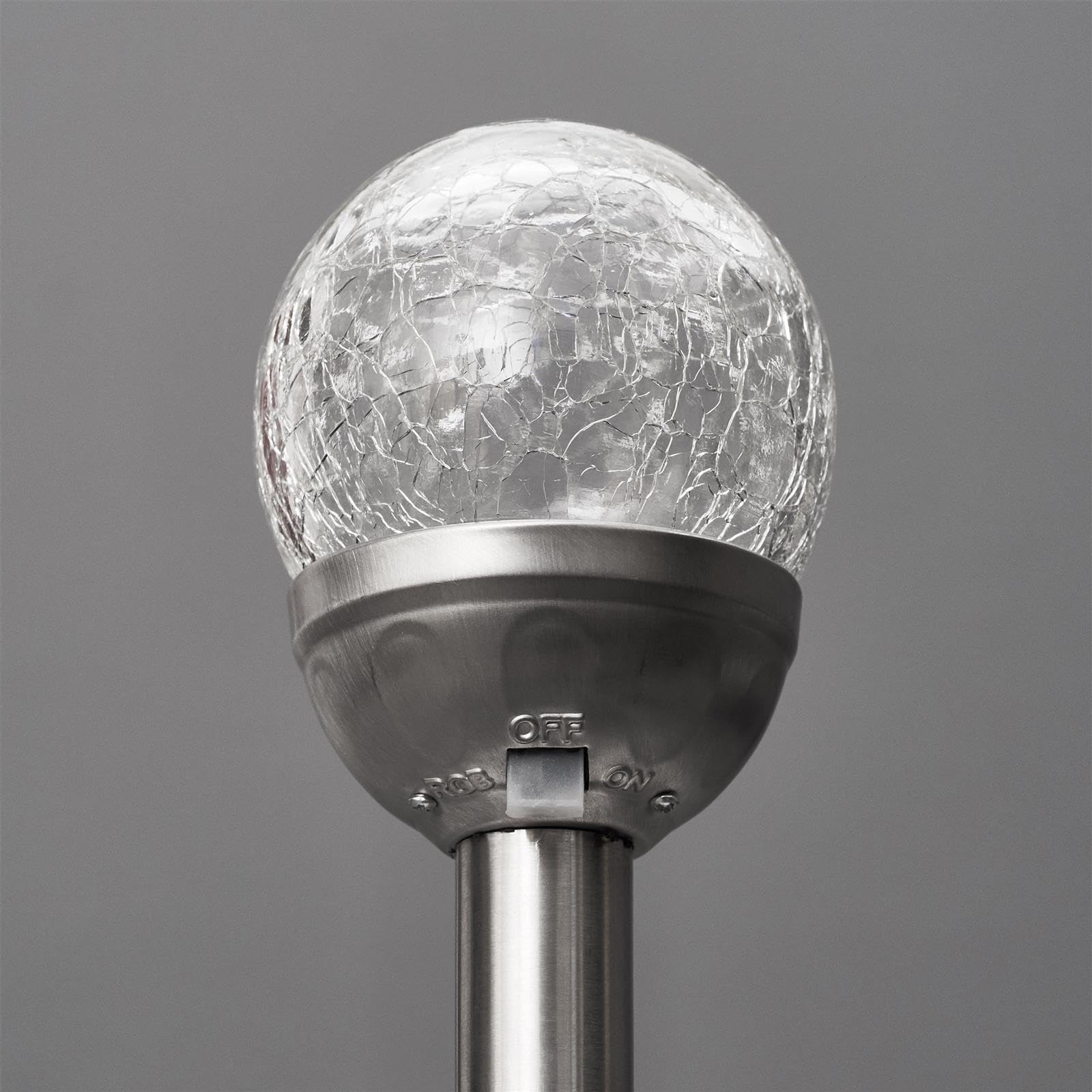 Bonetti Solar Lights Solarlampen 4er-Set RGBW Edelstahl