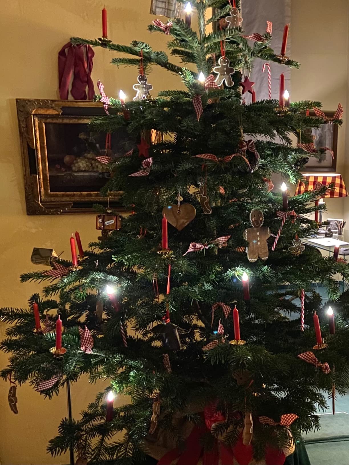 Lunartec Licht-Dekoration 20er LED-Weihnachtsbaumkerzen rot mit Fernbedienung
