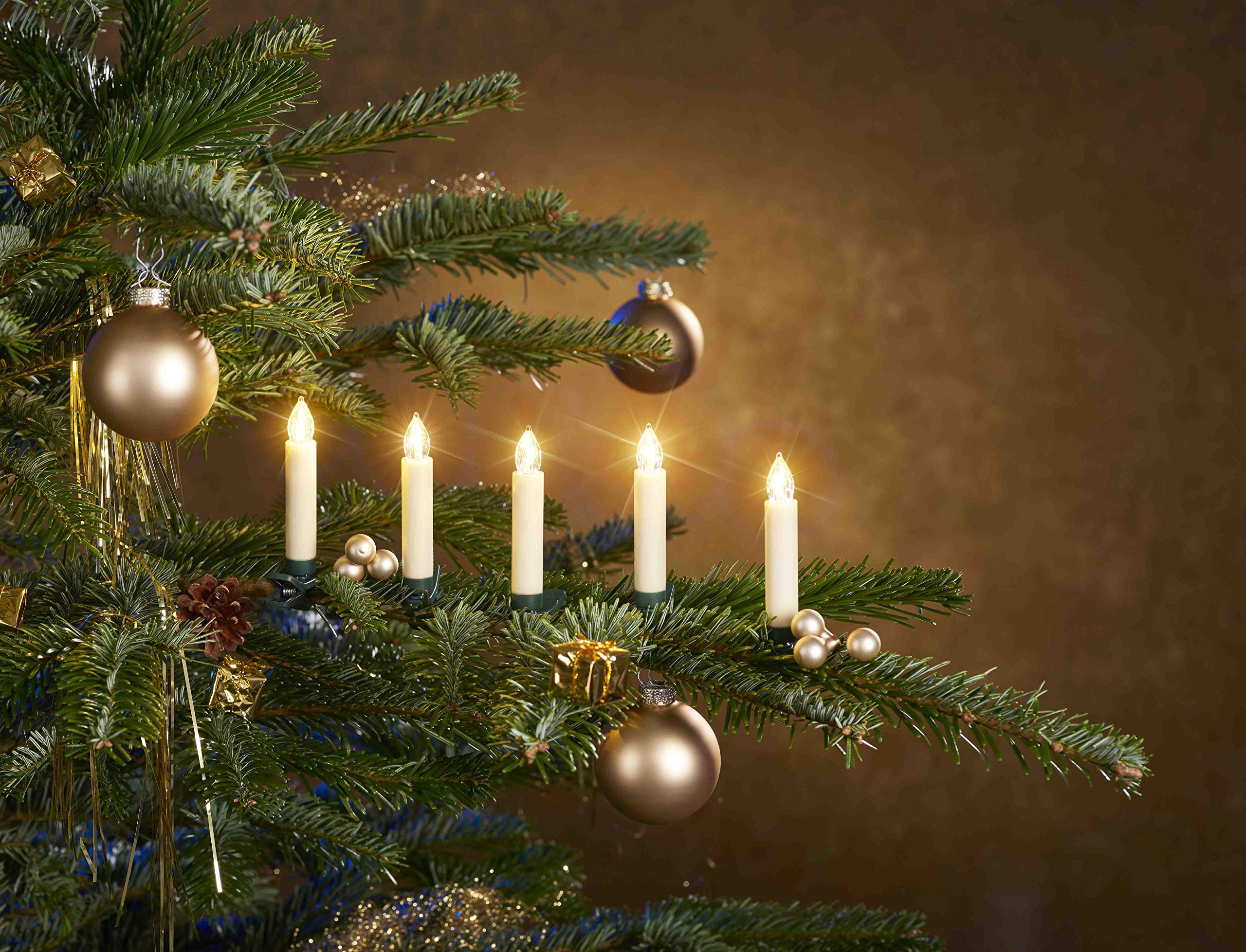 Bonetti Wireless Christmas Candles 25er elfenbein mit Batterien
