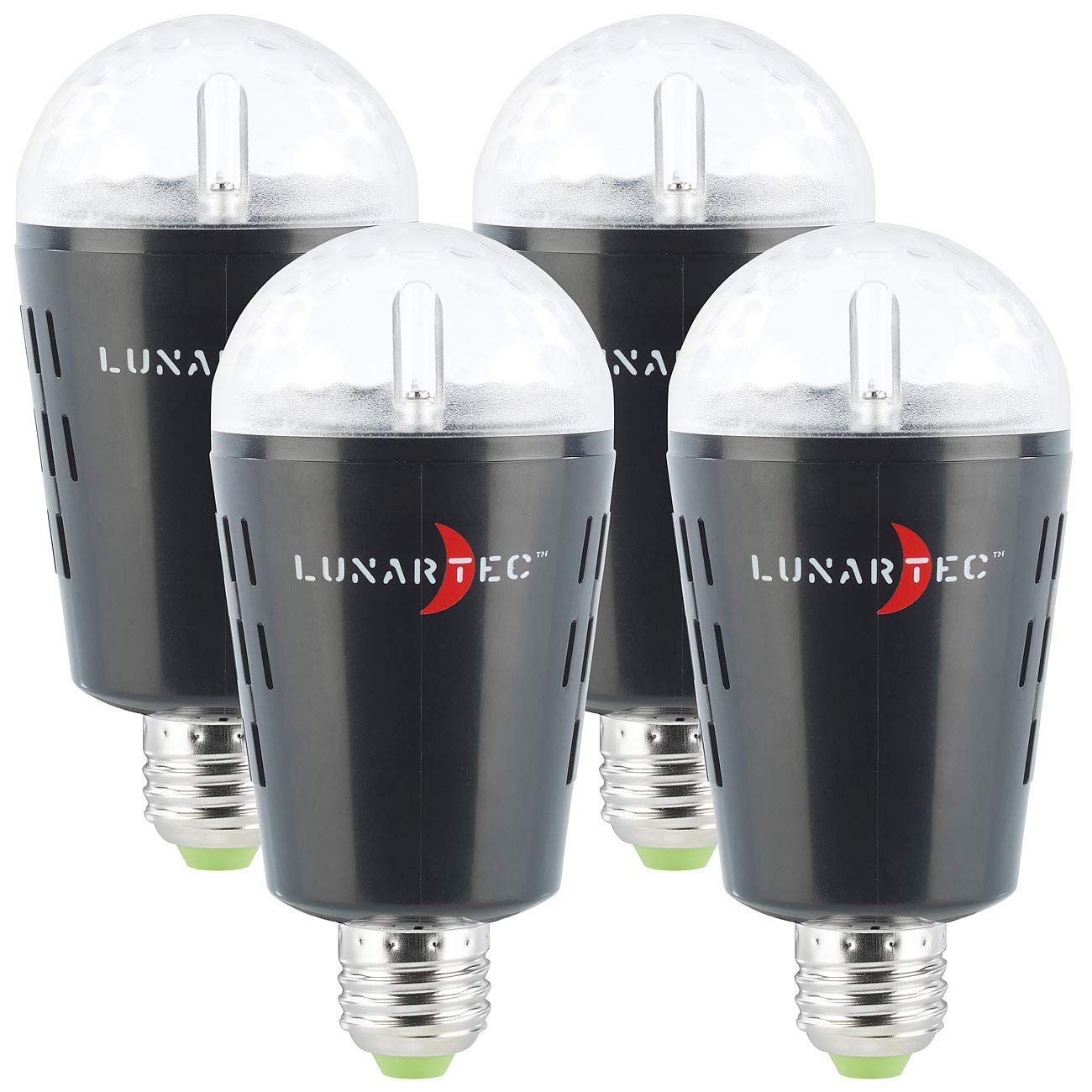 Lunartec Leuchtmittel Disco Glühbirne E27 4er-Set farbig