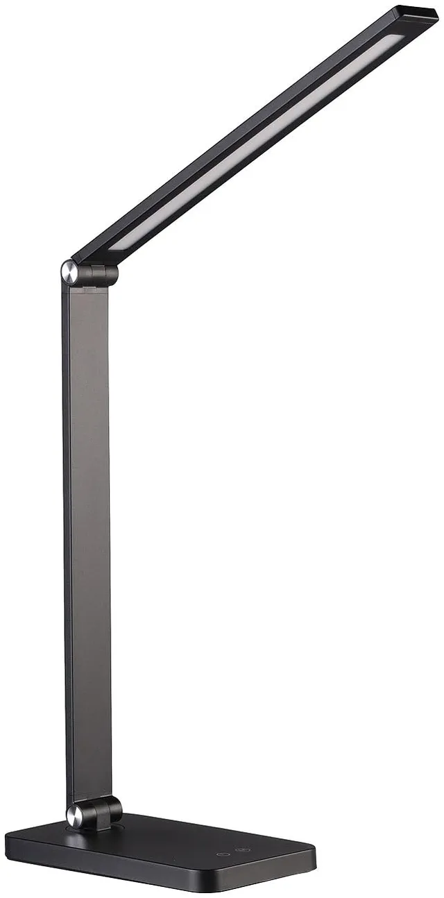 Lunartec Innenbeleuchtung Tischlampe LED Akku schwarz CCT