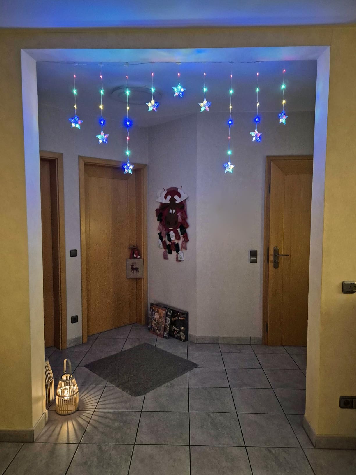 elktry Sterne Lichterkette 36 LED 5 Sterne warmweiß