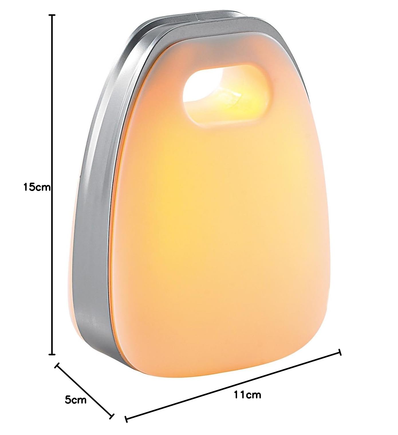 Lunartec Innenbeleuchtung Akku-Tischlampe warmweiß mit Griff