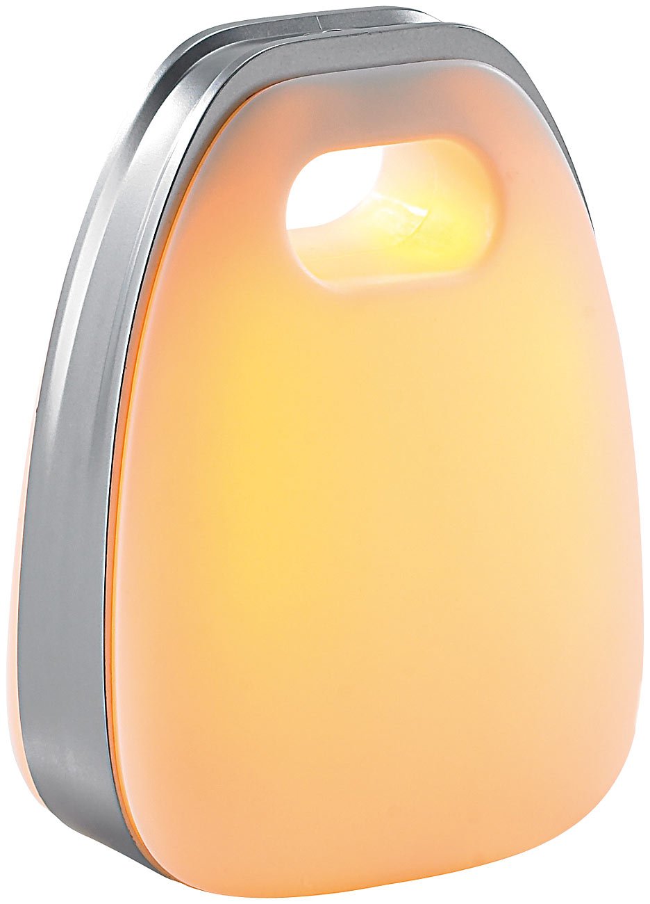 Lunartec Innenbeleuchtung Akku-Tischlampe warmweiß mit Griff