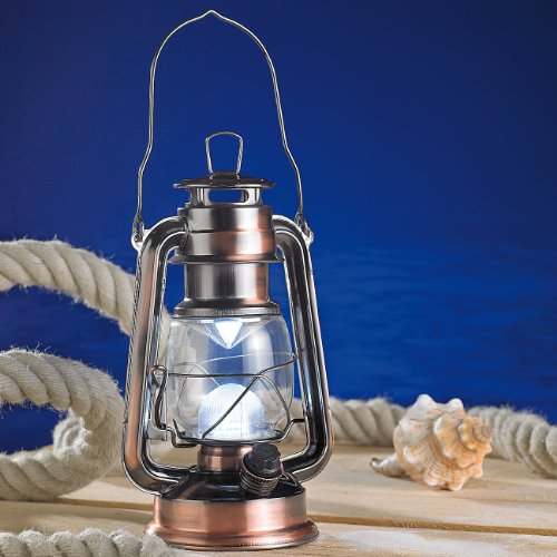 Lunartec LED Sturmlampe Bronze dimmbar batteriebetrieben