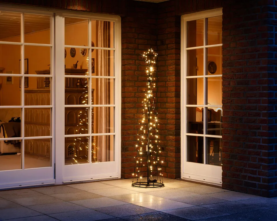 Bonetti Light Trees Metall-Tannenbaum 180 cm warmweiß 160 LED