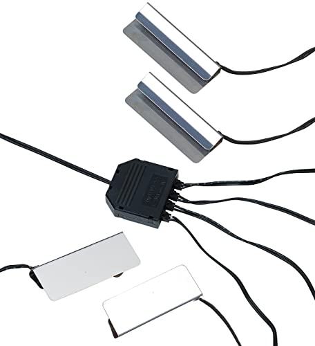Lunartec Glasbodenbeleuchtung 4 Clips 12 LEDs warmweiß