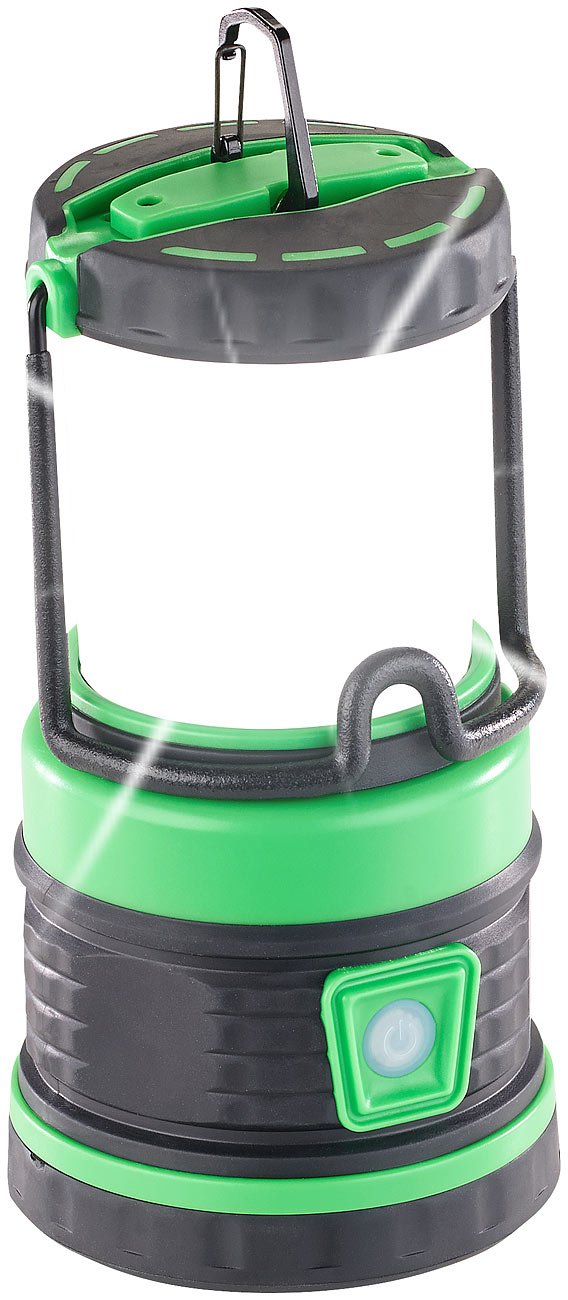 Lunartec 3in1 LED-Campinglaterne Akku Powerbank 300 lm