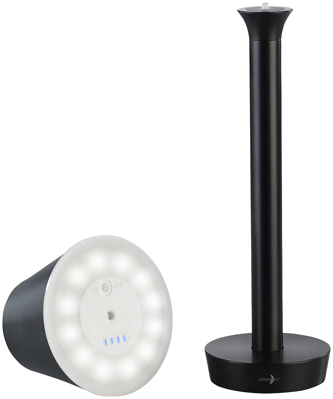 Lunartec Außenbeleuchtung OT-130 Tischlampe RGB Akku IP67