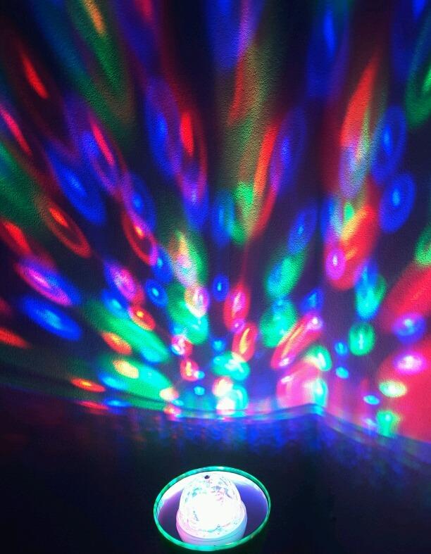 Lunartec Leuchtmittel Disco-Lampe E27 RGB 3W 2er-Set