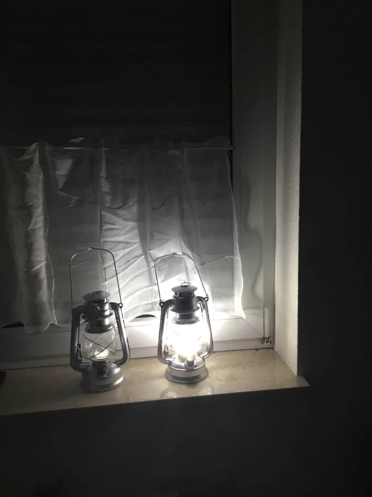 Lunartec Taschenlampen Sturmlampe LED 200 lm Akku 2er-Set
