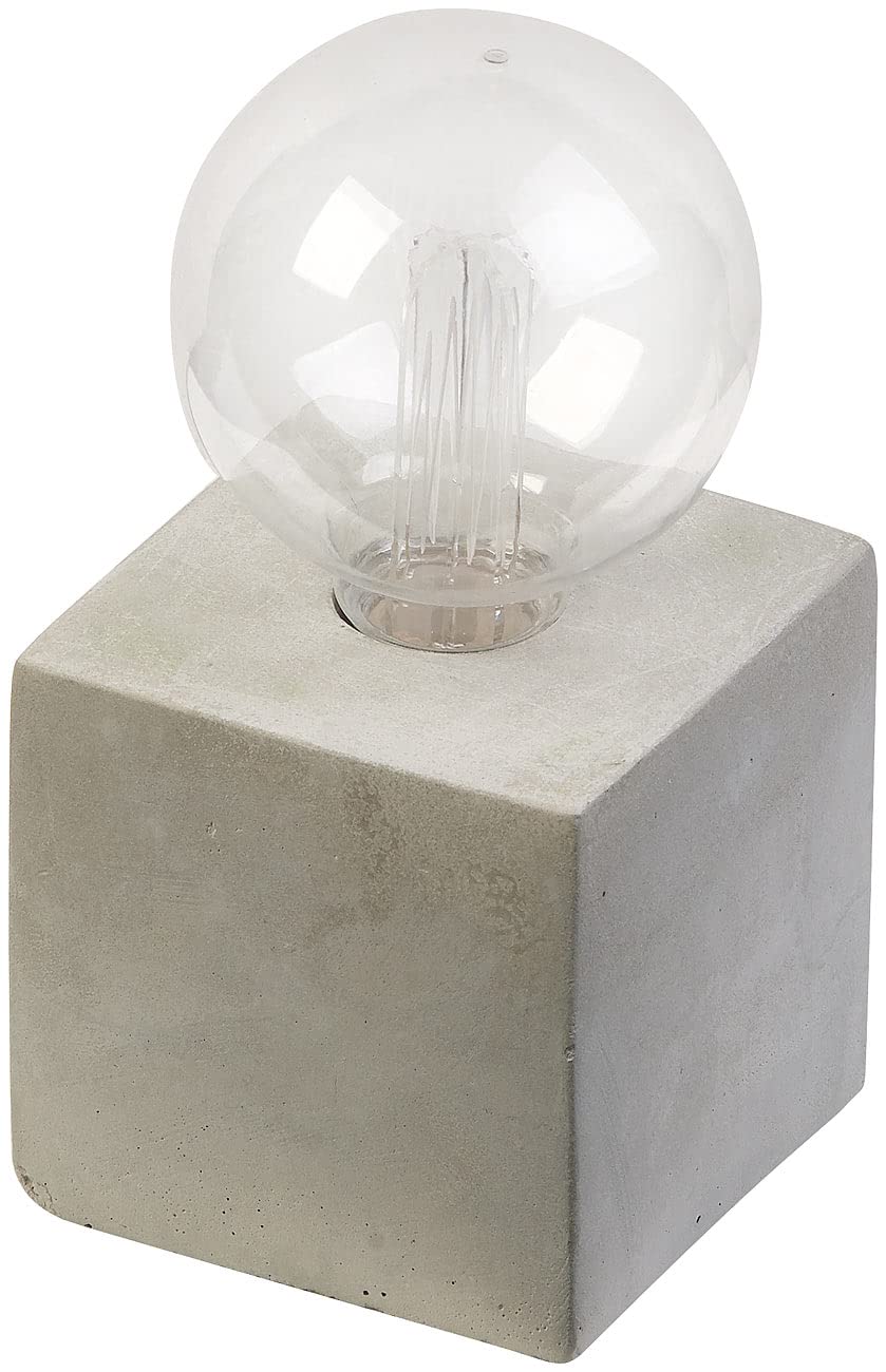 Lunartec Innenbeleuchtung Deko-Tischleuchte Beton warmweiß