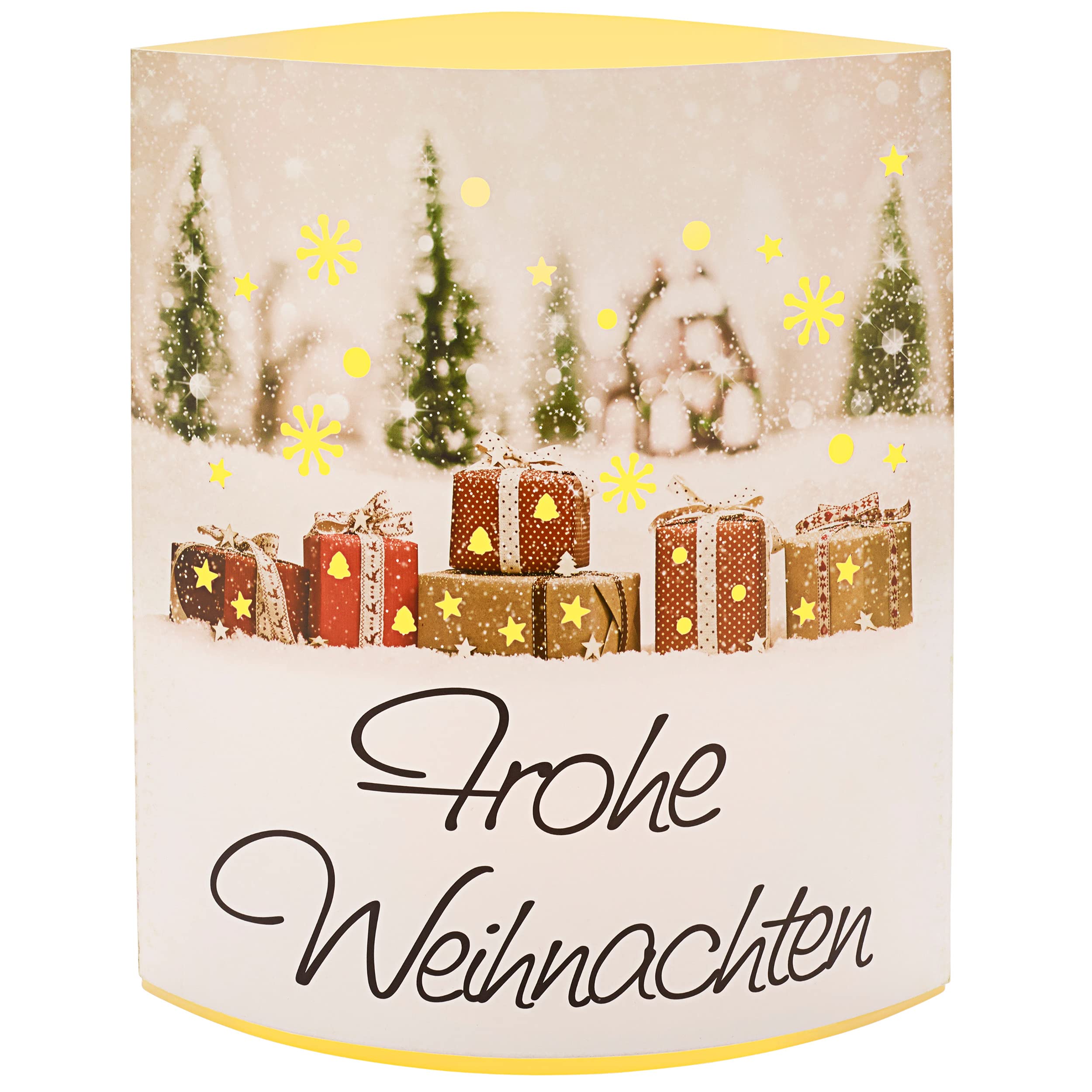 Bonetti LED Lichterketten Motiv-Leuchte Frohe Weihnachten Timer