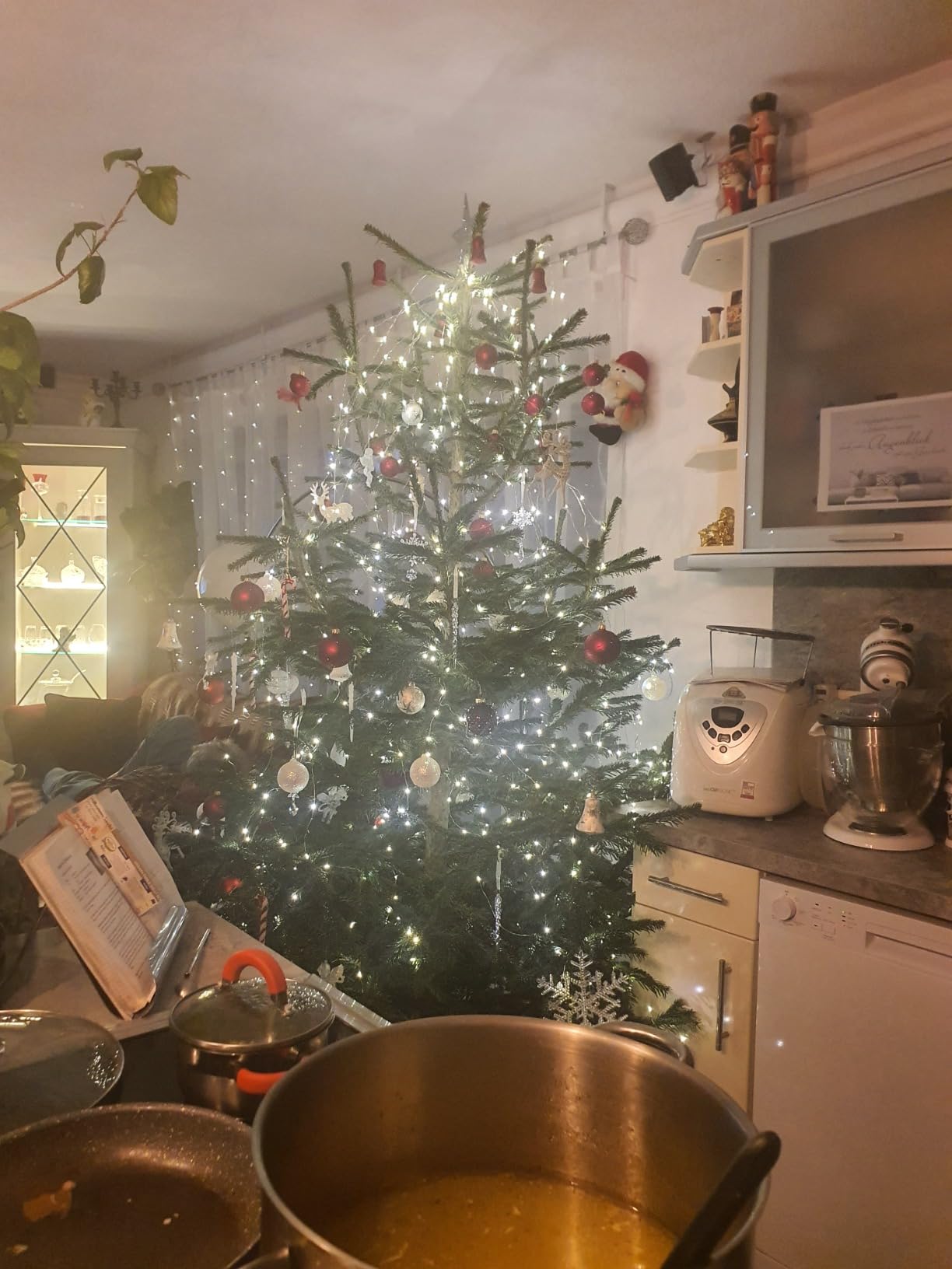 Lunartec Lichtervorhang Baum Christbaum Lichterkette 720 LEDs warmweiß