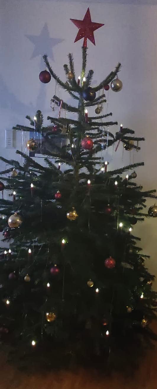 Lunartec Licht-Dekoration 20er LED-Weihnachtsbaumkerzen rot mit Fernbedienung
