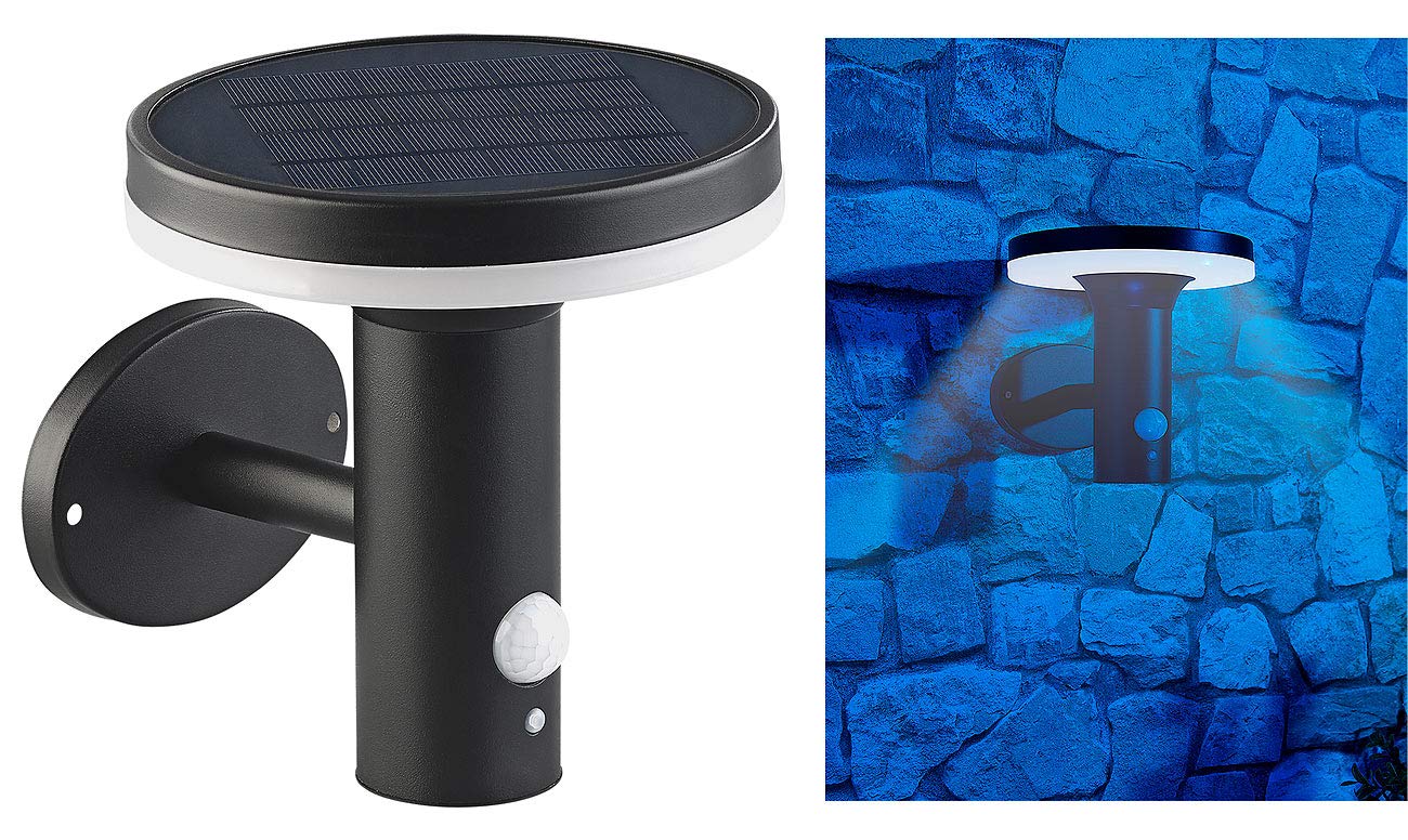 Lunartec Außenbeleuchtung WL-600.solar Wandleuchte 2er-Set