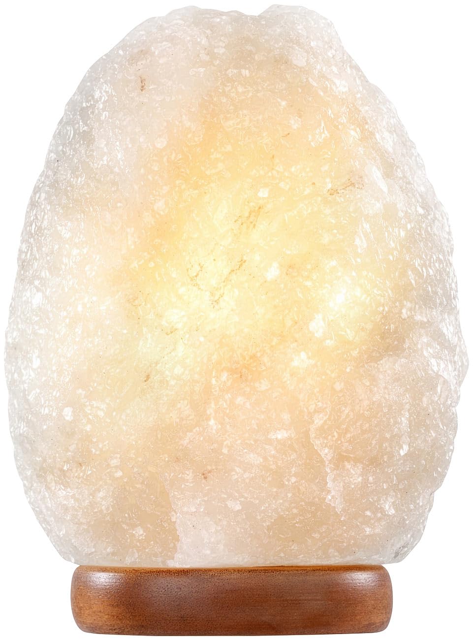 Lunartec Licht-Dekoration Salzkristall-Lampe 2-3 kg weiß dimmbar