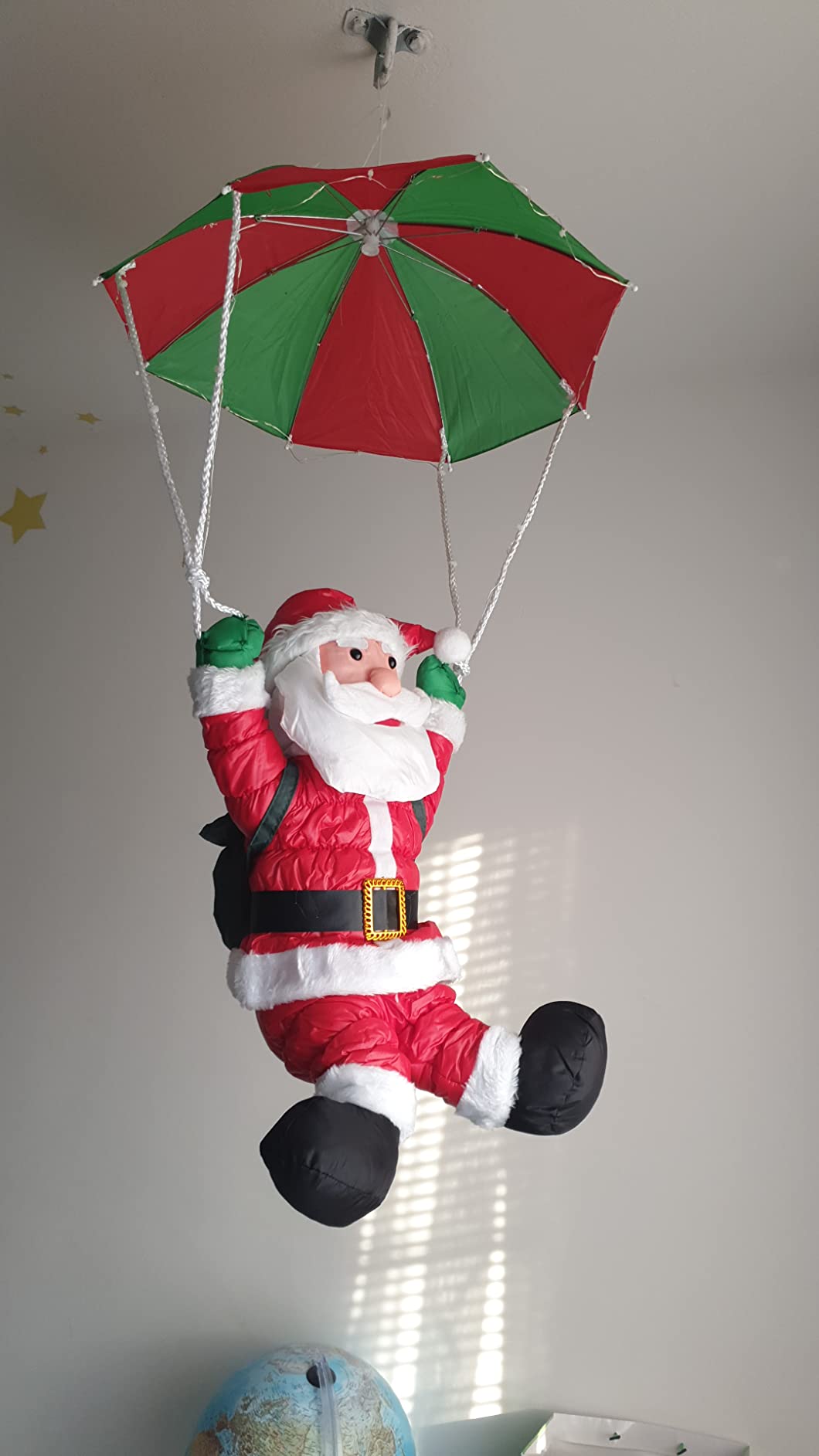 Bonetti LED Lichterketten Weihnachtsmann Strickleiter 30 LEDs