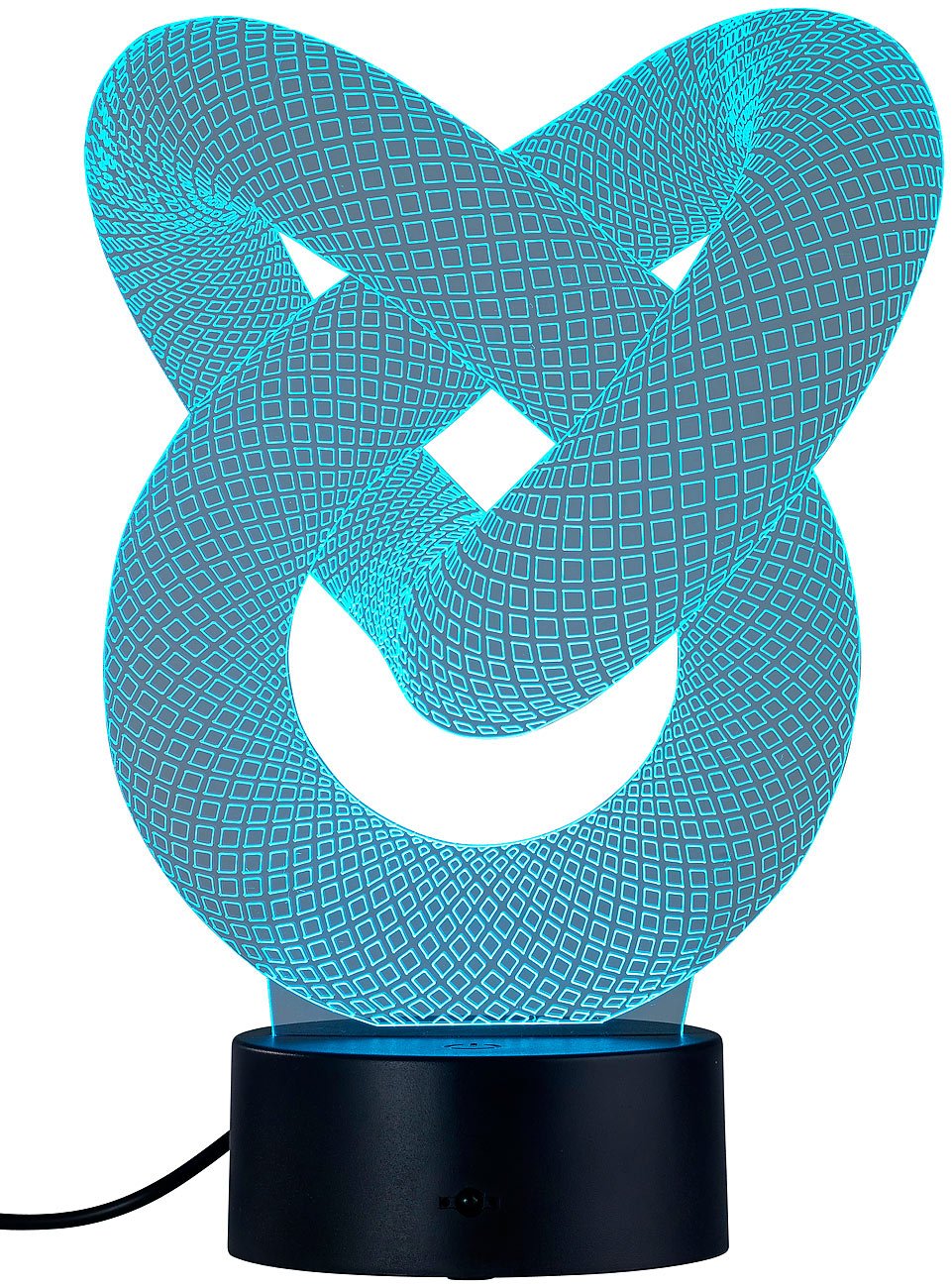 Lunartec Licht-Dekoration 3D LED Schleife 7-farbig