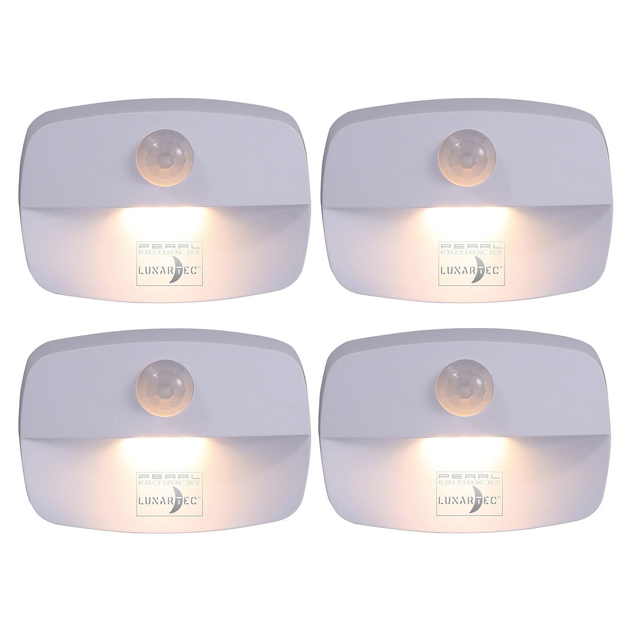 Lunartec Innenbeleuchtung LED-Nachtlicht 4er-Set warmweiß