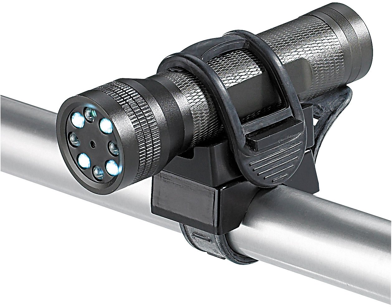 Lunartec Taschenlampen Universal-Halterung 2er-Set 360° drehbar