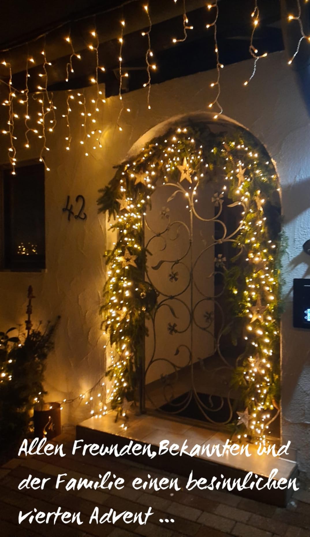 Qedertek Lighting 240 LED Christbaumbeleuchtung warmweiß 2,4m