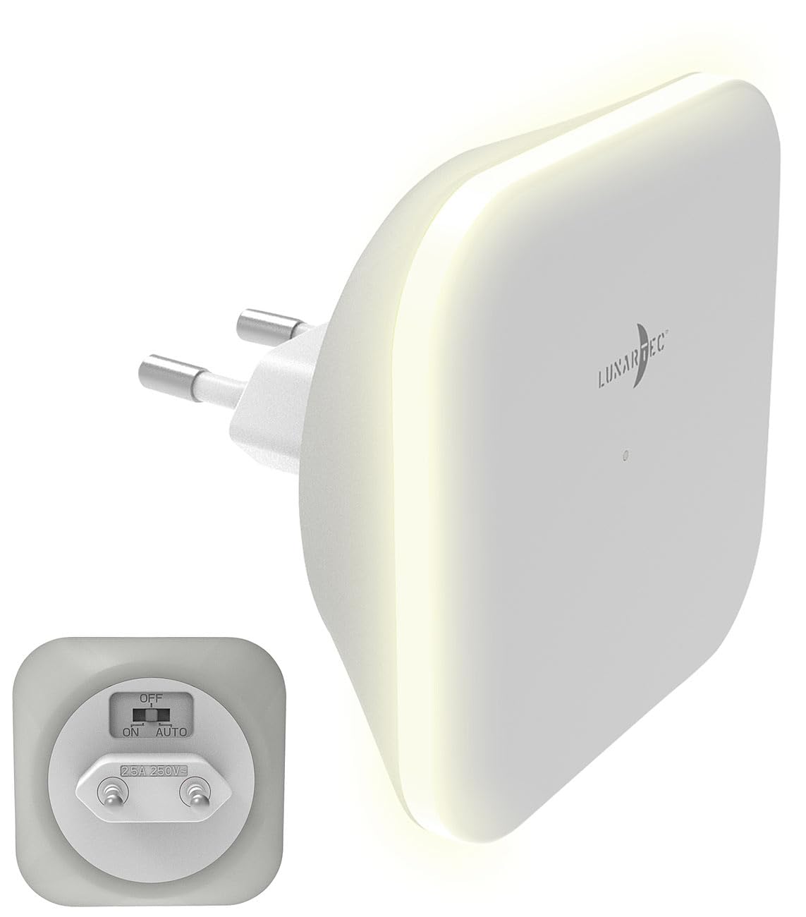 Lunartec Innenbeleuchtung LED-Nachtlicht Steckdose eckig dimmbar