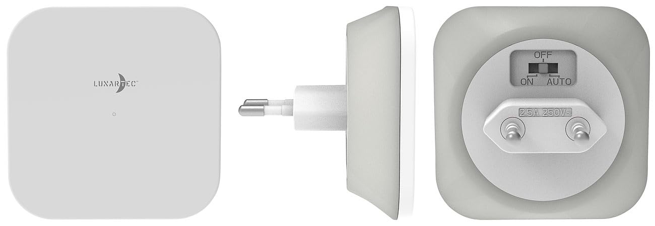 Lunartec Innenbeleuchtung LED-Nachtlicht Steckdose eckig dimmbar