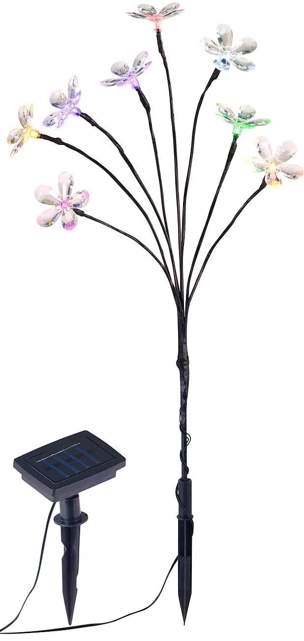 Lunartec Licht-Dekoration Solar-Lichterstrauch multicolor 50 cm