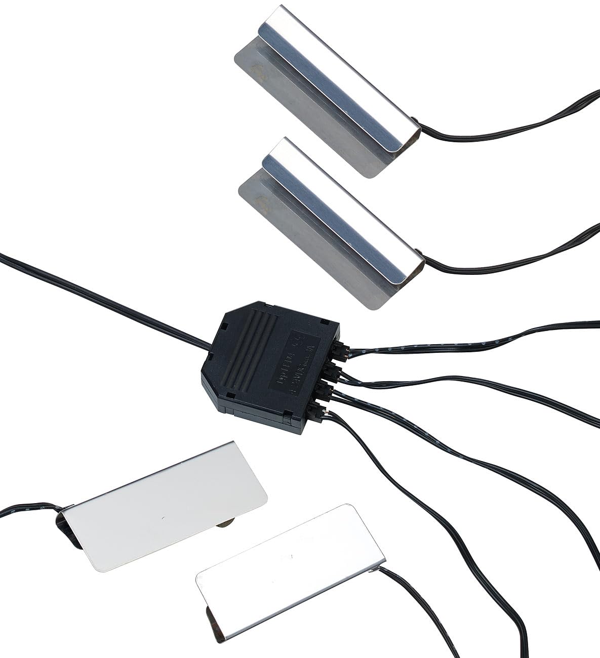 Lunartec Glasbodenbeleuchtung LED 4 Clips Tageslichtweiß