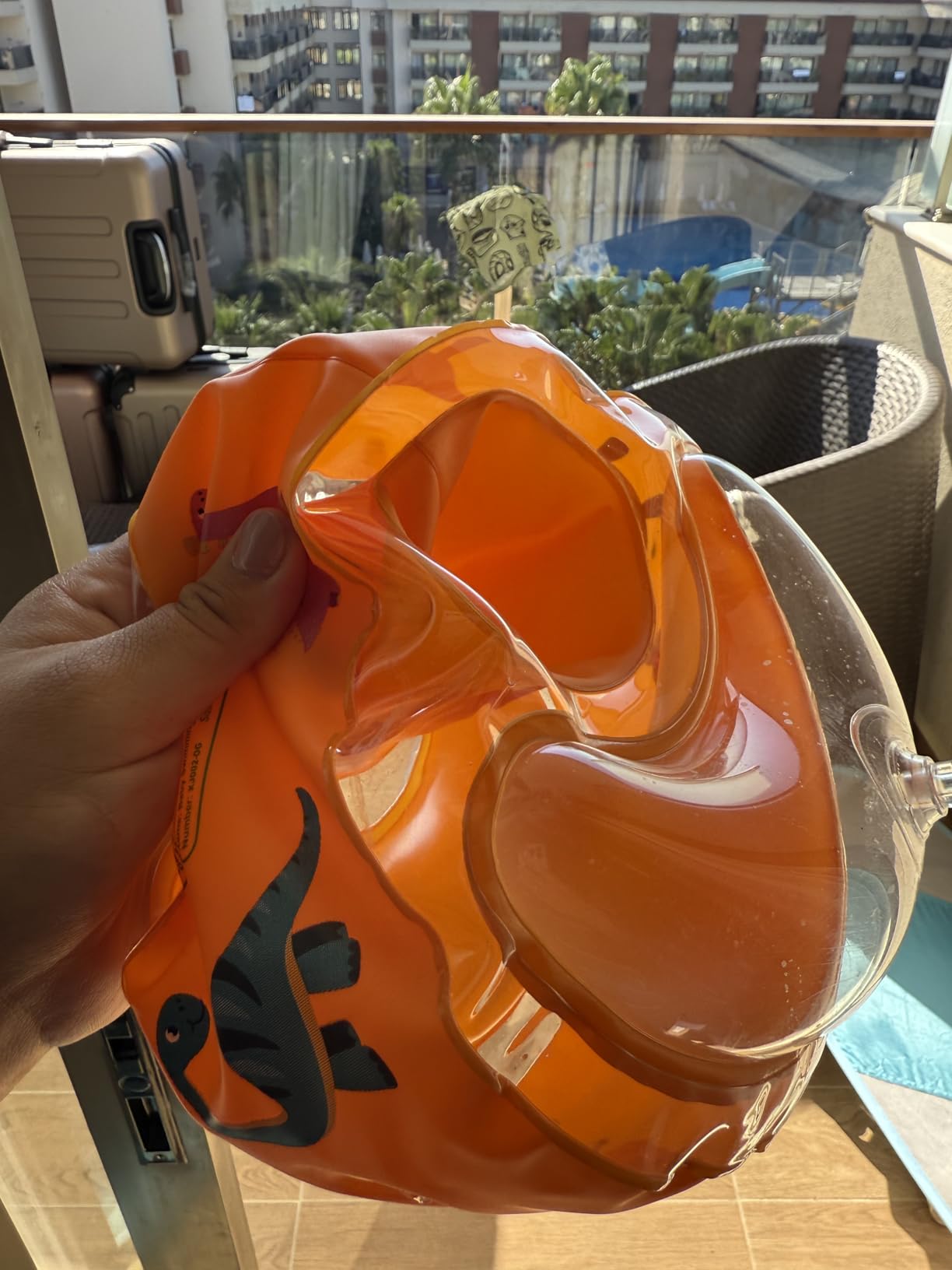 WEARXI Schwimmhilfen Schwimmflügel Orange 1-6 Jahre 5-25 kg