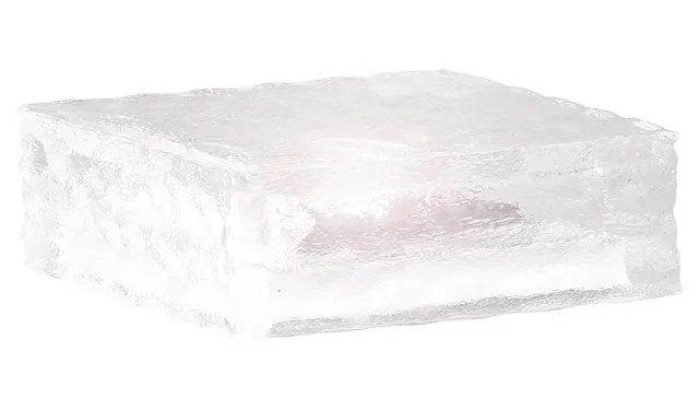 Lunartec Außenbeleuchtung Solar-Glasbaustein L weiß 15x15x5 cm