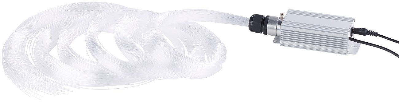 Lunartec Licht-Dekoration Glasfaser-Sternenhimmel 300 Fasern