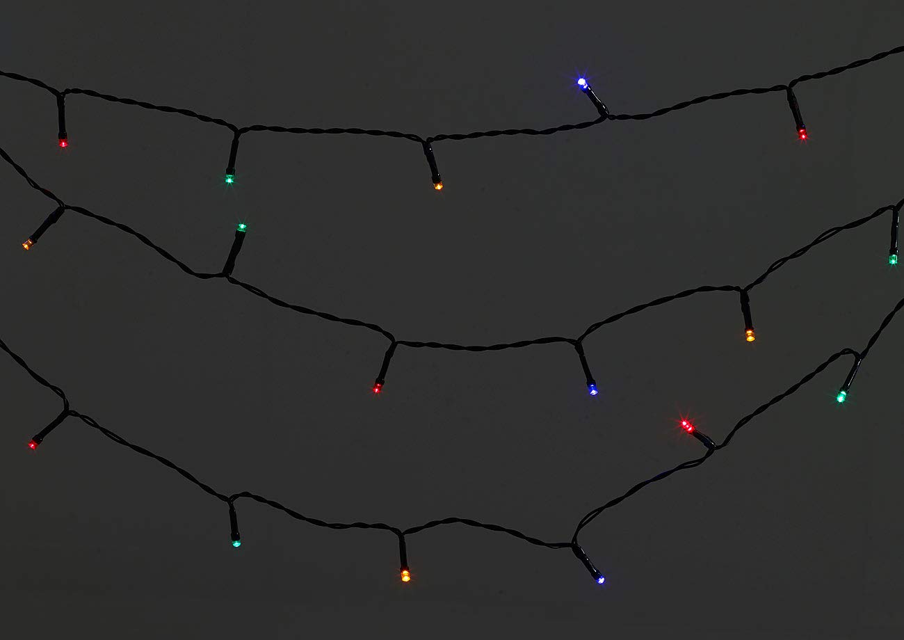 Lunartec Lichterkette 160 LEDs 16m bunt IP44 Netzteil
