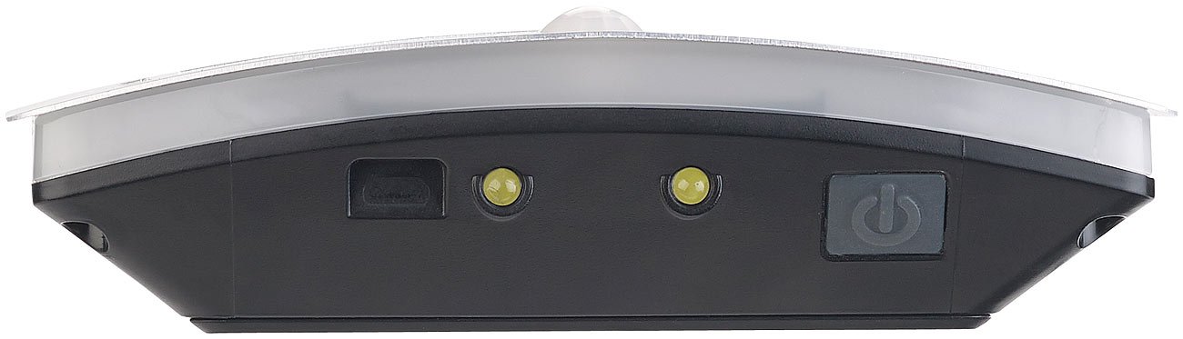 Lunartec Außenbeleuchtung 2er Batterie-Wandleuchten 40 lm mit Sensor
