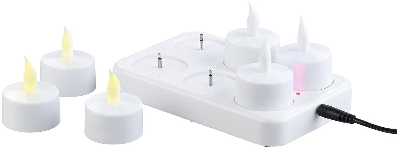 Lunartec LED-Teelichter Akku 24er-Set mit Fernbedienung