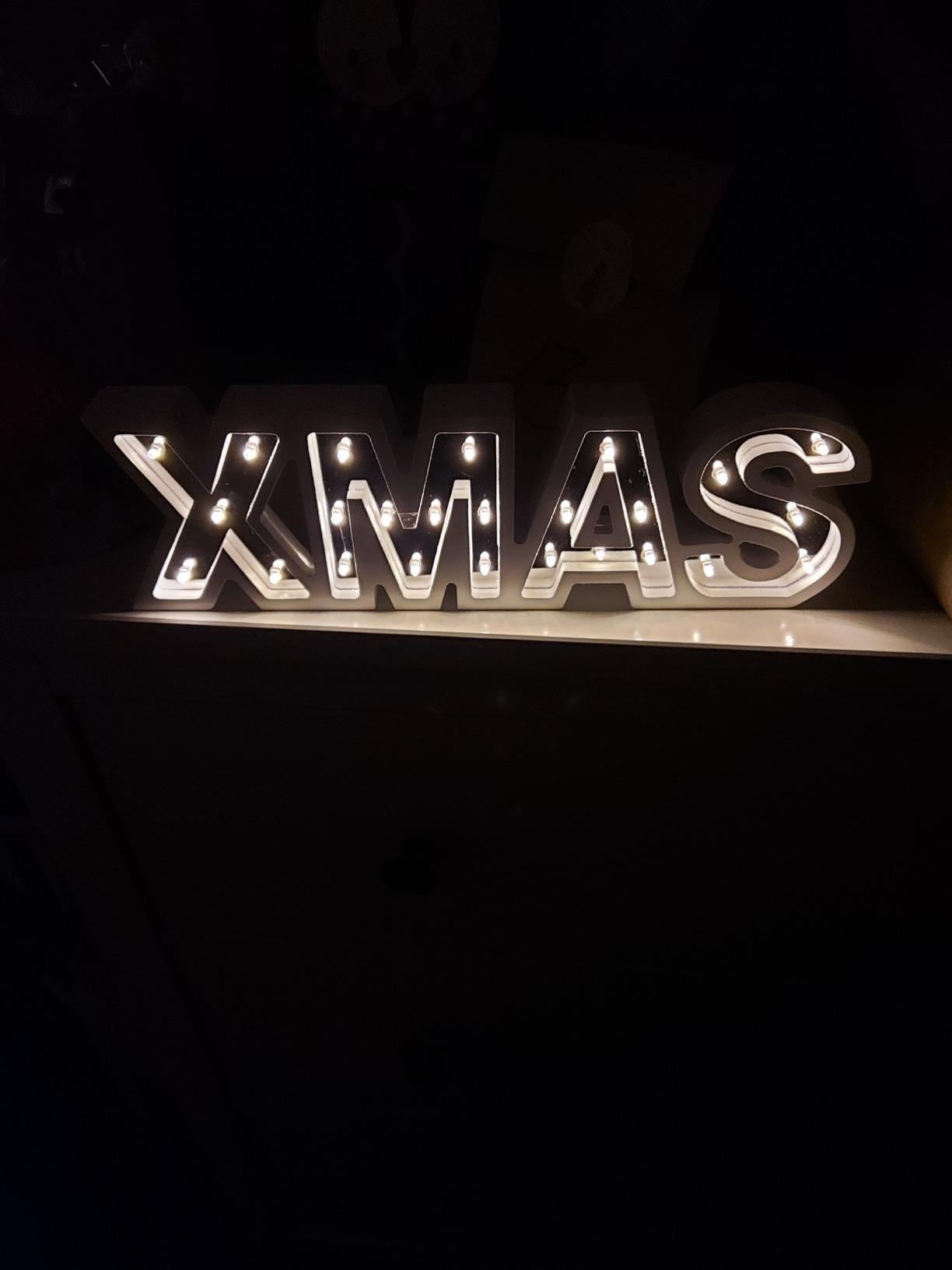 Lunartec Licht-Dekoration XMAS Schriftzug batteriebetrieben