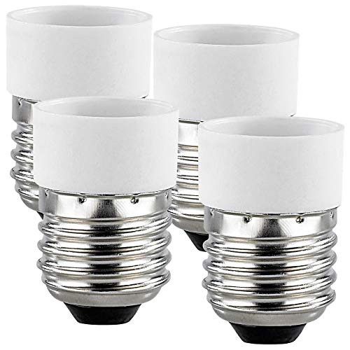 Lunartec Leuchtmittel E27 auf E14 Sockeladapter 4er-Set