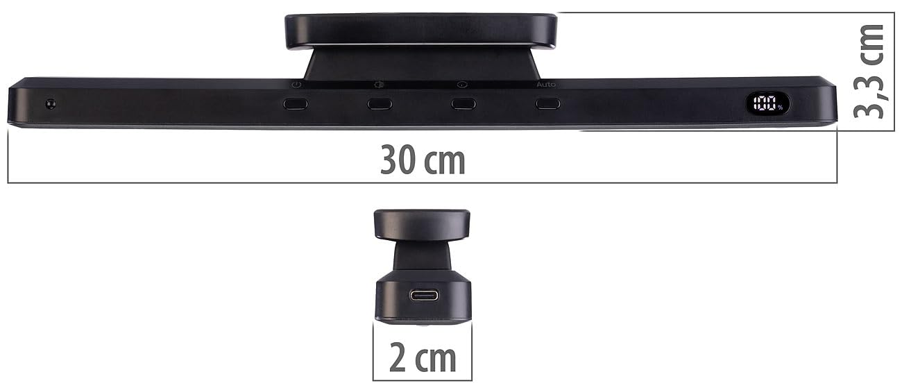 Lunartec Innenbeleuchtung Unterbaulampe 6er LED-Akku schwarz