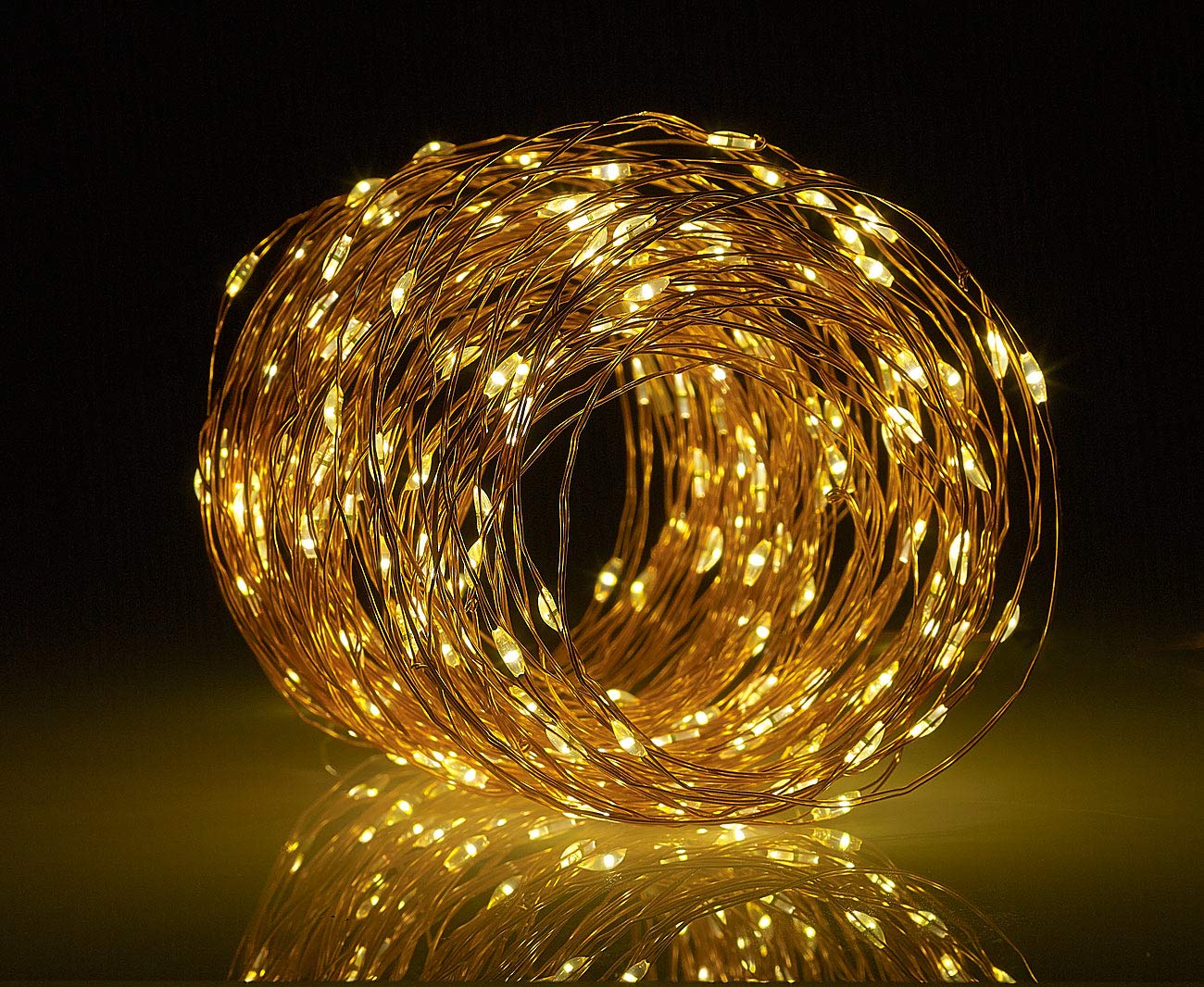 Lunartec Licht-Dekoration Solar-Lichterkette 200 LEDs 22 m warmweiß