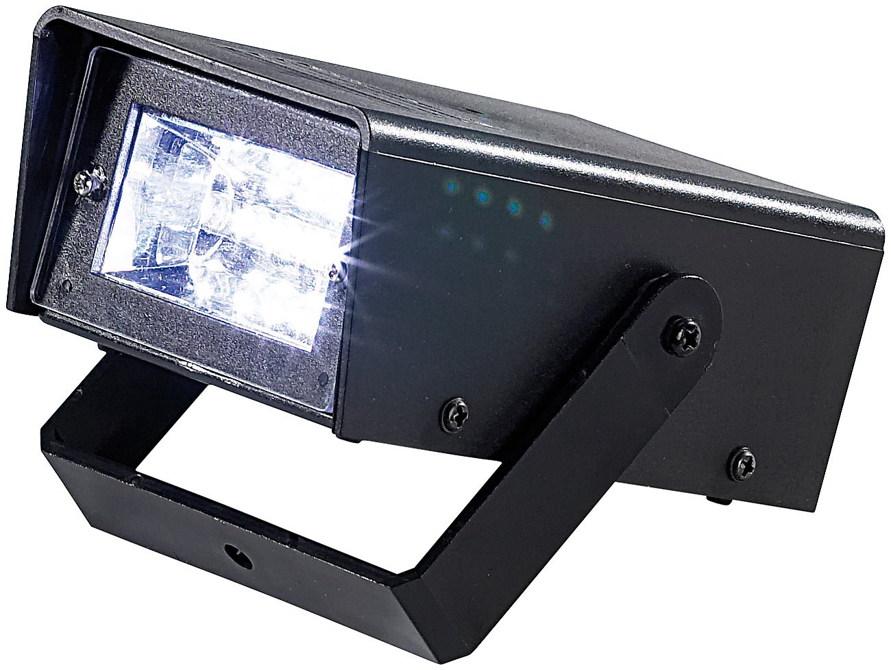 Lunartec Licht-Dekoration LED-Stroboskop Batterie Disco-Blitzer