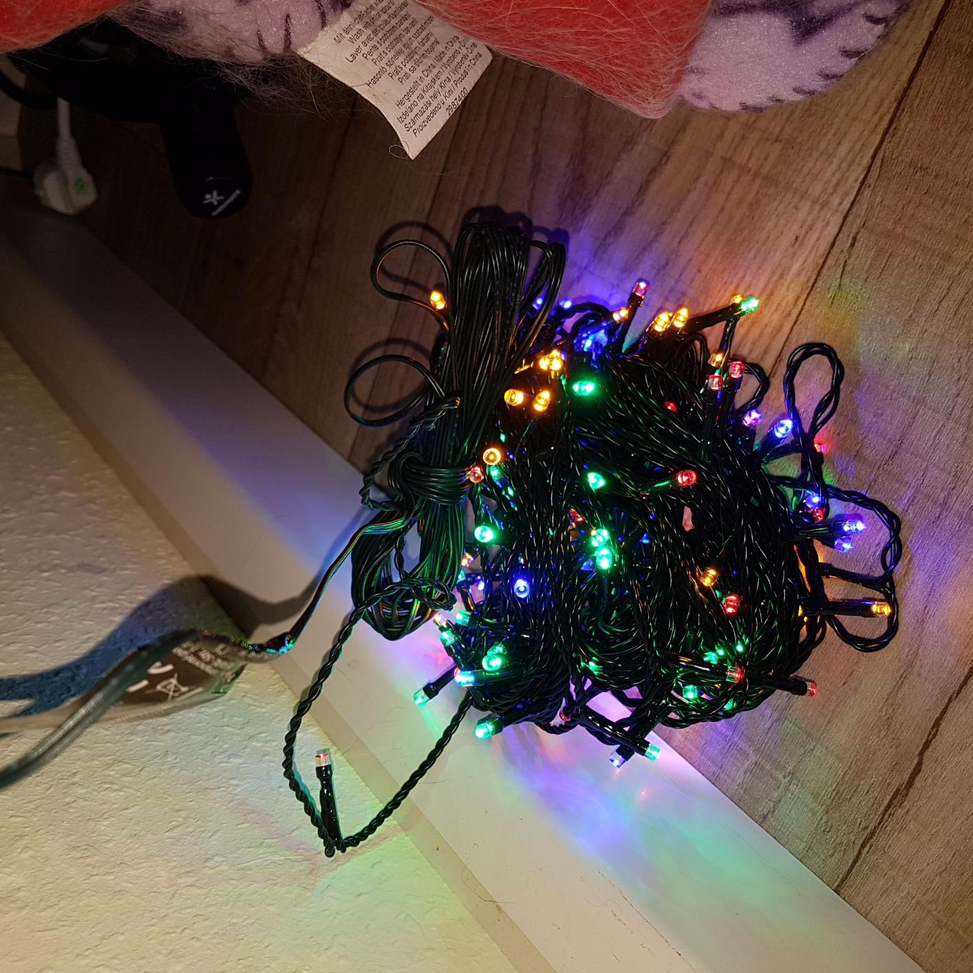 Lunartec Lichterkette 160 LEDs 16m bunt IP44 Netzteil