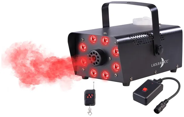 Lunartec Licht-Dekoration Nebelmaschine 700W RGB 300ml Fernbedienung