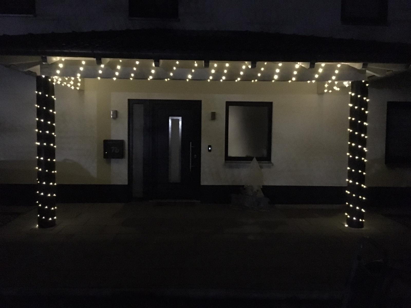 Qedertek Lichterkette 10 m 100 LED Draht Orange-Lila Batterie