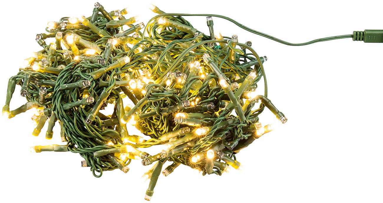 Lunartec Licht-Dekoration Tannenbaum-Überwurf 320 LEDs warmweiß