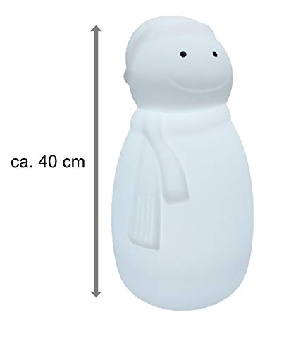 Bonetti LED Lichterketten Schneemann Dekofigur 40cm RGBW