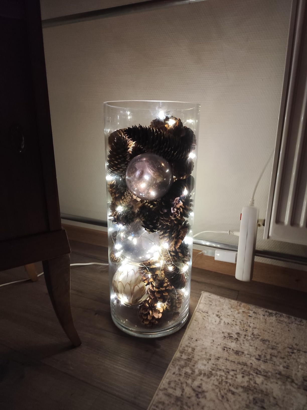 Bxroiu USB Lichterkette 10 m 100 LED Draht Warmweiß 2er