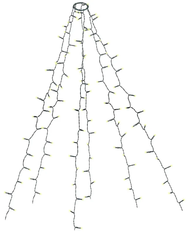 Lunartec Licht-Dekoration Überwurf-Lichterkette 240 LED Ring