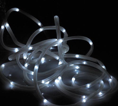 Lunartec Licht-Dekoration Solar-Lichtschlauch 7 m 50 LEDs brillantweiß