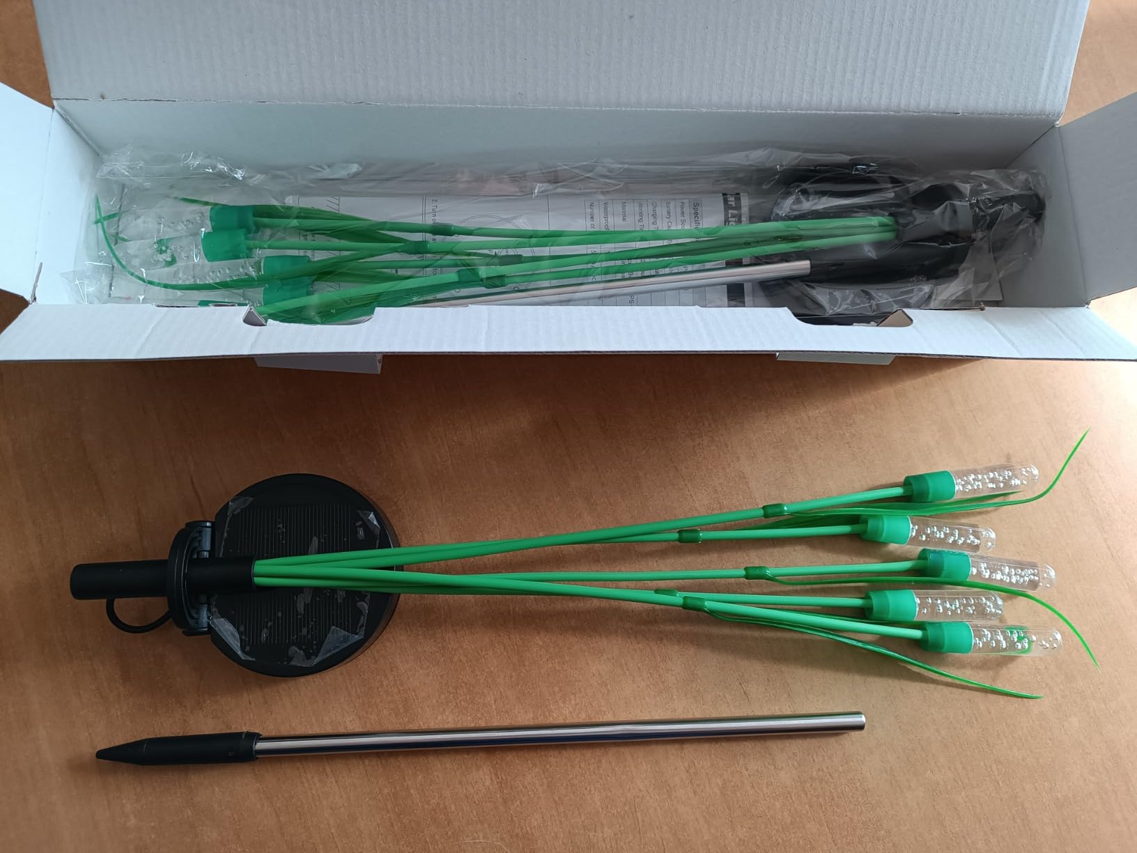 Bxroiu Solar Laterne warmweiß 2er Set für Garten